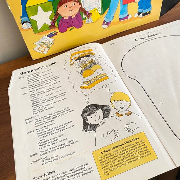 Vintage 1987 Social Skills Sing & Learn Vinyl Record - Picture 4 of 8